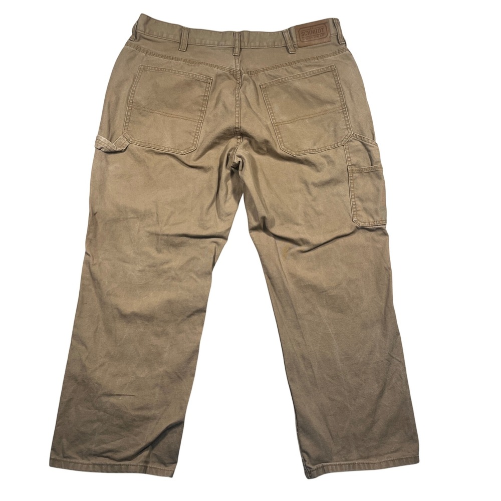 Schmidt Workwear Carpenter‎ Pants Brown Duck Canvas 38x30 Faded